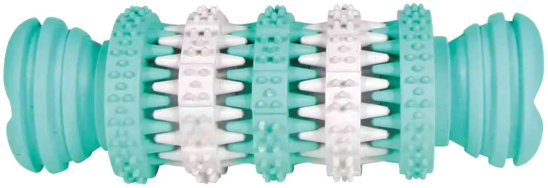 Rotaļlieta suņiem : Trixie Denta Fun bone, mint flavour, natural rubber, 11 cm