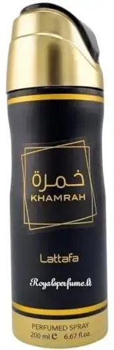 Lattafa Khamrah Perfume Deodorant 200Ml in Blue