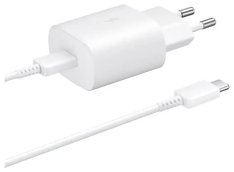 Samsung EP-TA800EWE tīkla lādētājs | 25W | USB-C | USB-C uz USB-C vads komplektā | balts (OEM)