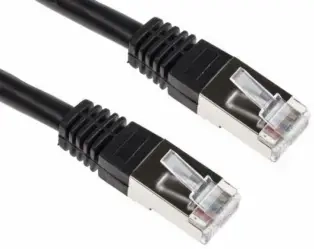 „Brackton“ RJ45 Male – RJ45 Male 5 m juodas CAT6