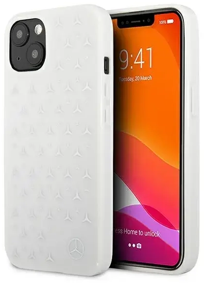 Mercedes MEHCP13SESPWH iPhone 13 mini 5,4" biały|white hardcase Silver Stars Pattern