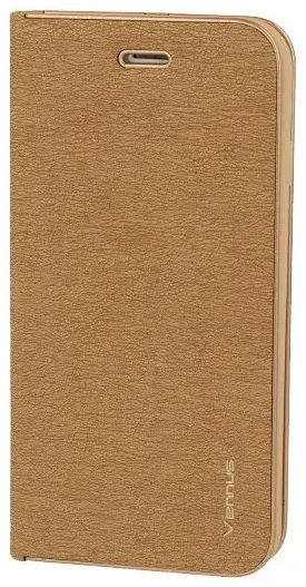 Vennus Book Case with frame for Huawei P8 Lite *** (2017) / P9 Lite *** (2017) gold
