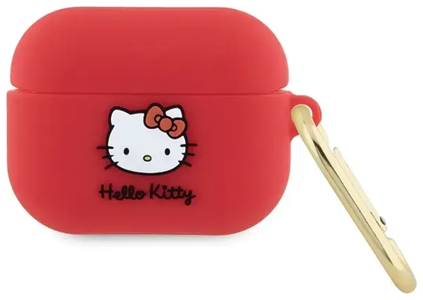 Hello Kitty HKAP3DKHSF Airpods Pro cover fuksja|fuschia Silicone 3D Kitty Head