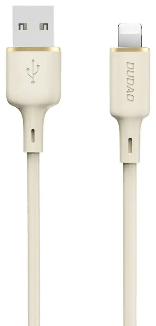 Dudao L7SL duomenų perdavimo ir įkrovimo laidas | USB-A į Lightning | 25W | 1m | smėlio