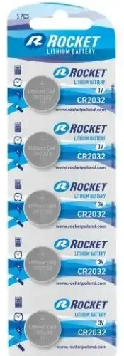 Rocket CR2032-5BB БЛИСТЕРНАЯ УПАКОВКА 5ШТ.