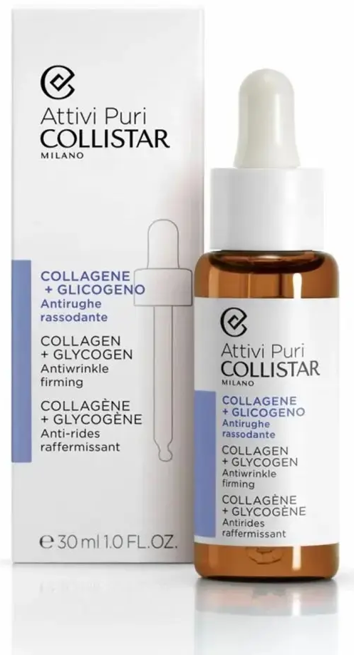 Collistar Attivi Puri Collagen + Glycogen Antiwrinkle Firming Face Serum 30ml