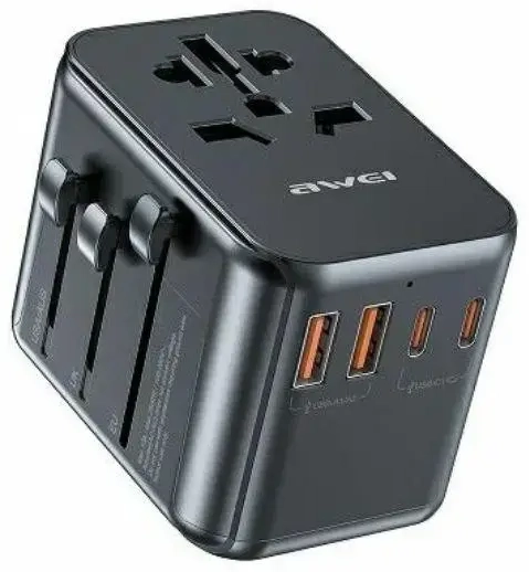 AWEI C-39 reisilaadija | 35W | GaN | USB-C, USB-A