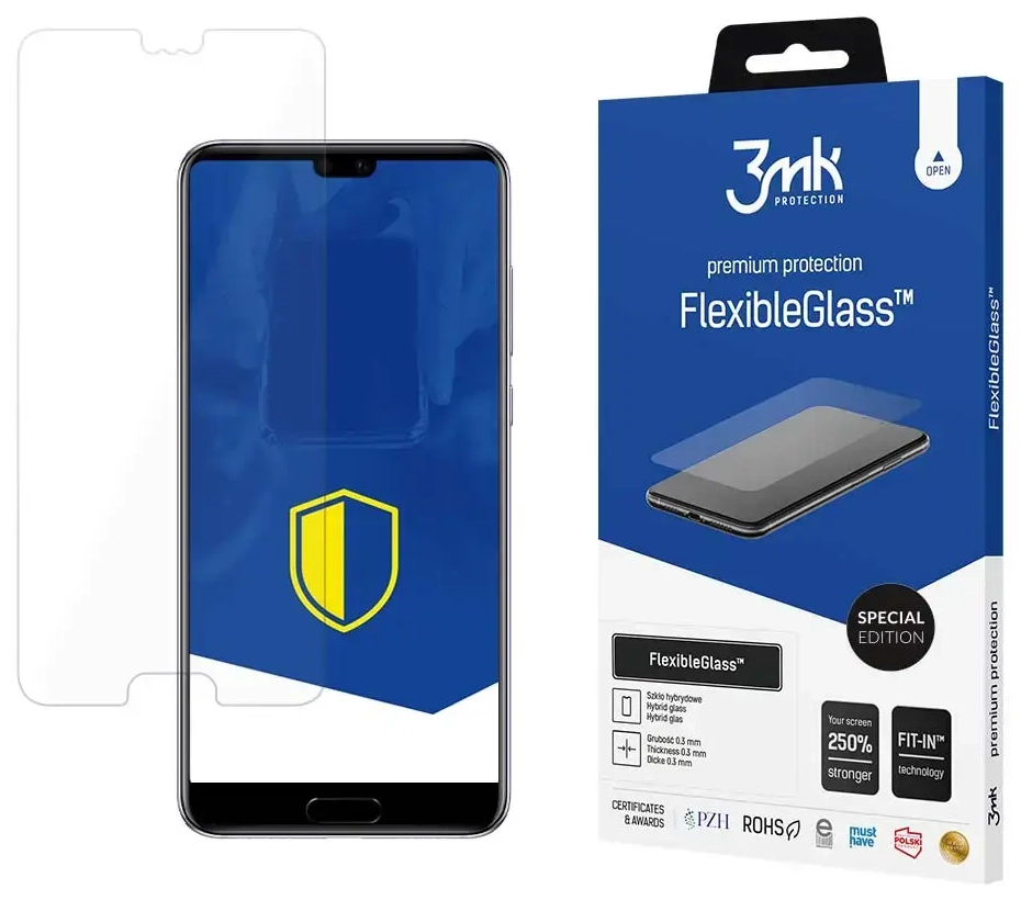 Huawei P20 - 3mk FlexibleGlass™ Special Edition screen protector