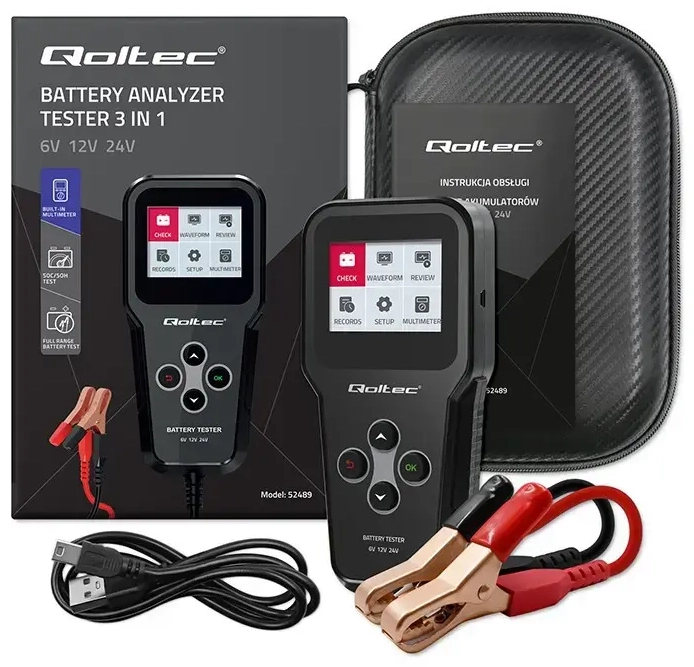 Digitaalne akuanalüsaator-tester 3in1 LCD-ga 6V