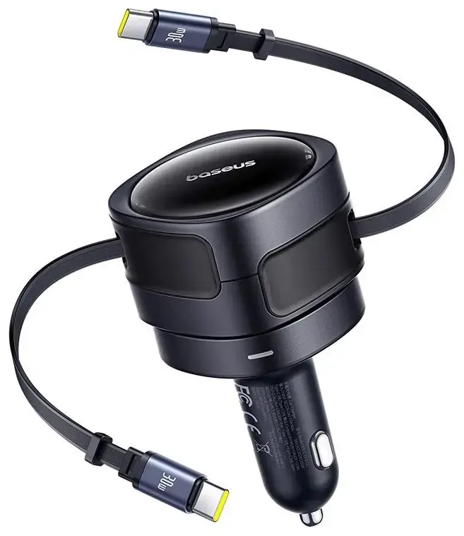 Baseus PD autolaadija | 60W | USB-C | must