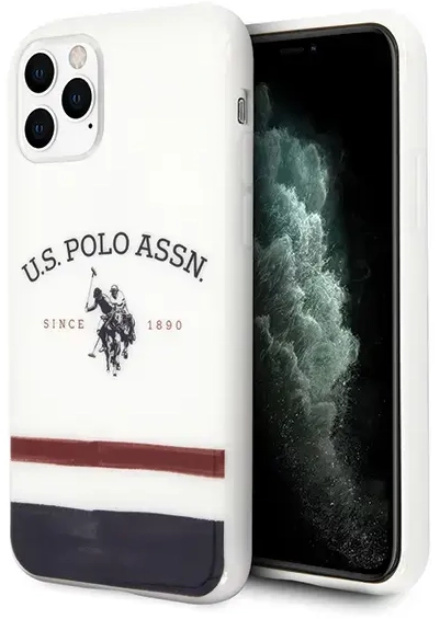 US Polo USHCN58PCSTRB iPhone 11 Pro biały|white Tricolor Pattern Collection