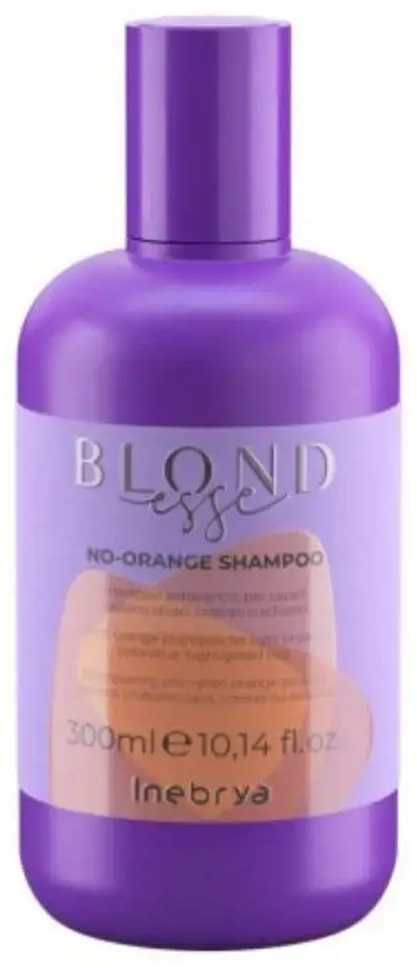 Inebrya BLONDESSE No-Orange Shampoo (light Brown, Colored or Bleached Hair) - 300ml