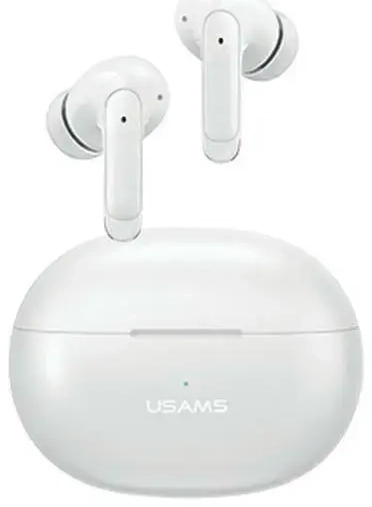 USAMS Słuchawki Bluetooth 5.3 TWS X-don series bezprzewodowe biały|white BHUENCXD02 (US-XD19)
