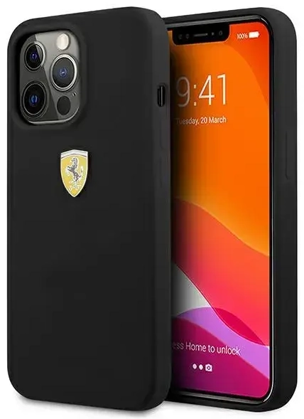 Ferrari FESSIHCP13LBK iPhone 13 Pro | 13 6,1" czarny|black hardcase Silicone