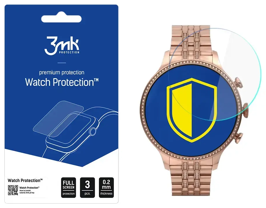 Fossil 6 GEN 42mm - 3mk Watch Protection™ v. FlexibleGlass Lite screen protector