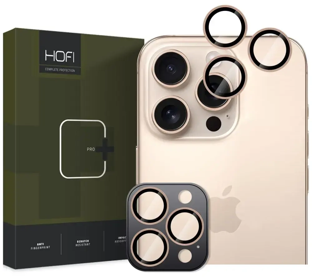 KAMERAS VĀCIŅŠ HOFI CAMRING PRO+ IPHONE 16 PRO | 16 PRO MAX DESERT TITANIUM