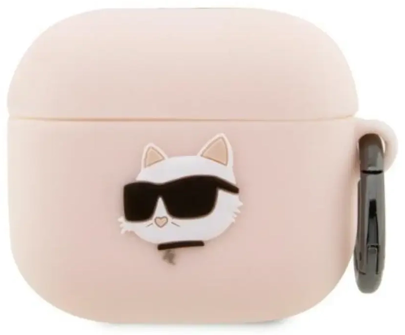 Karl Lagerfeld case for Airpods 3 KLA3RUNCHP pink 3D Silicone NFT Karl