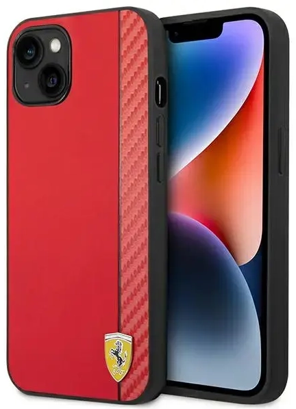 Ferrari FEHCP14MAXRE iPhone 14 Plus 6,7" czerwony|red hardcase Carbon