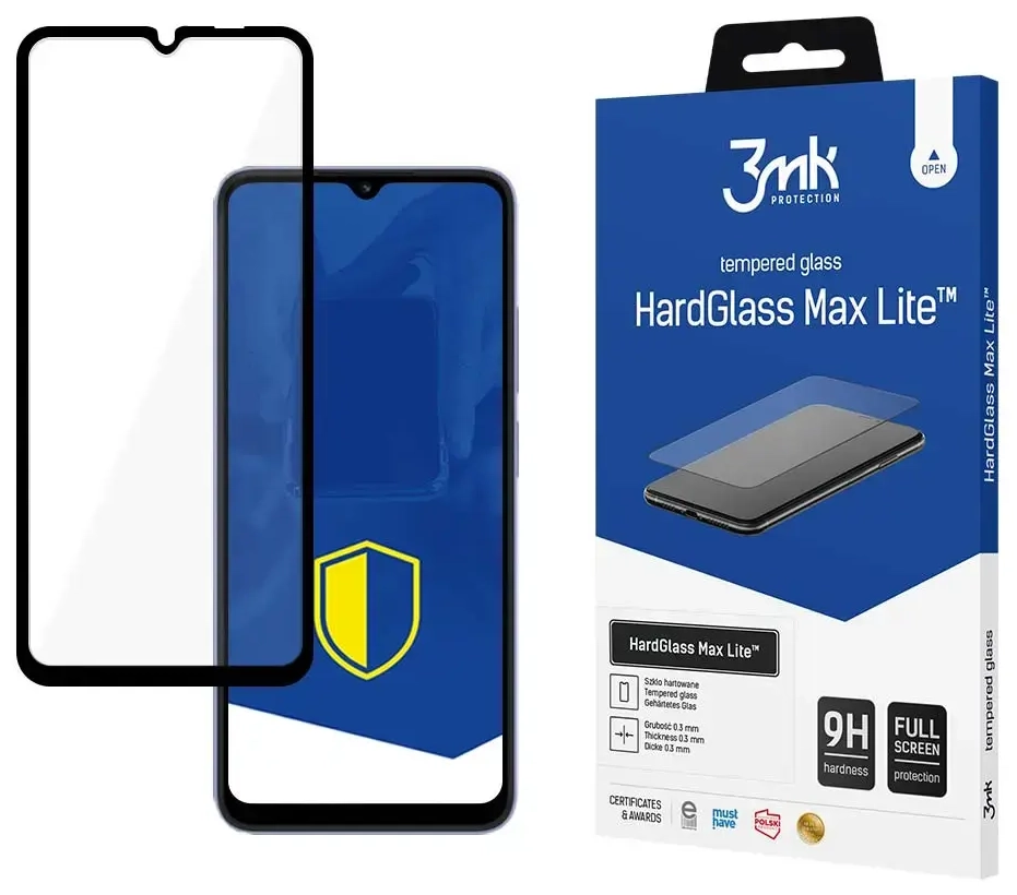 3mk HardGlass Max Lite™ aizsargstikls telefonam Xiaomi Redmi 12C