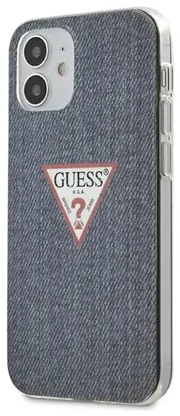 Guess GUHCP12SPCUJULDB iPhone 12 mini 5,4" granatowy|dark blue hardcase Jeans Collection