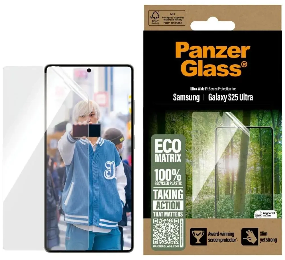 PanzerGlass Eco Matrix kaitseklaas telefonile Samsung Galaxy S25 Ultra