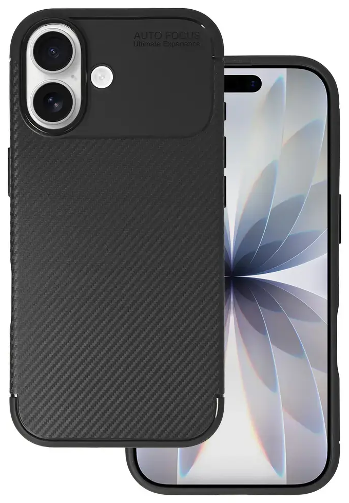 Tel Protect Carbon Elite phone case for iPhone 17 black