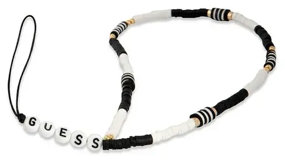 Guess Strap GUSTBCKH black-white Heishi Beads
