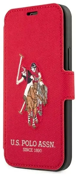 US Polo USFLBKP12LPUGFLRE iPhone 12 Pro Max 6,7" czerwony|red book Polo Embroidery Collection
