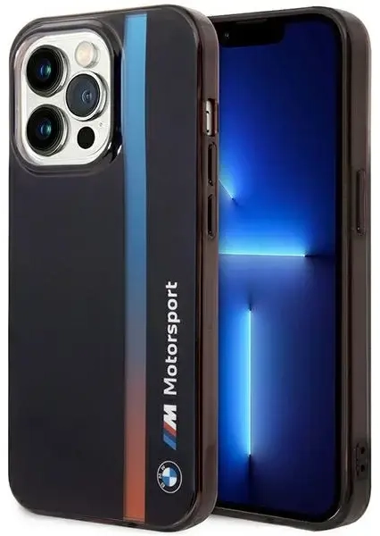 Etui BMW BMHCP14L22HVGV iPhone 14 Pro 6.1" czarny|black IML Tricolor Stripe