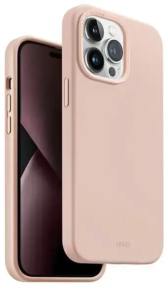 UNIQ etui Lino iPhone 14 Pro Max 6,7" różowy|pink blush