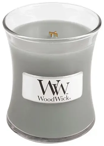 WoodWick Fireside aromatinė žvakė su medine dagtimi 85 g