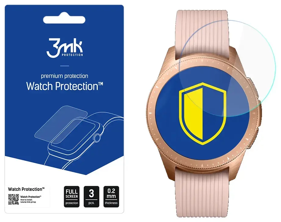 Samsung Galaxy Watch 42mm - 3mk Watch Protection™ v. FlexibleGlass Lite screen protector