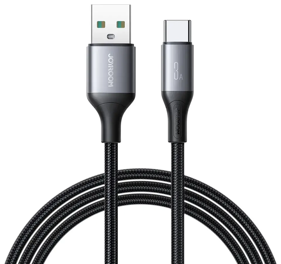 Joyroom S-A28 Flash Series провод для передачи данных и зарядки | USB-A на USB-C | 15W | 1m | чёрный