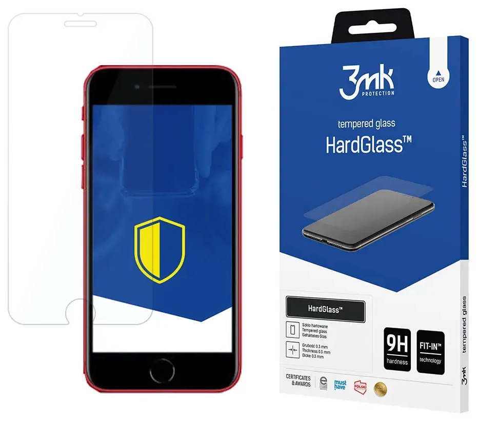 3mk HardGlass™ aizsargstikls telefonam iPhone SE 2020