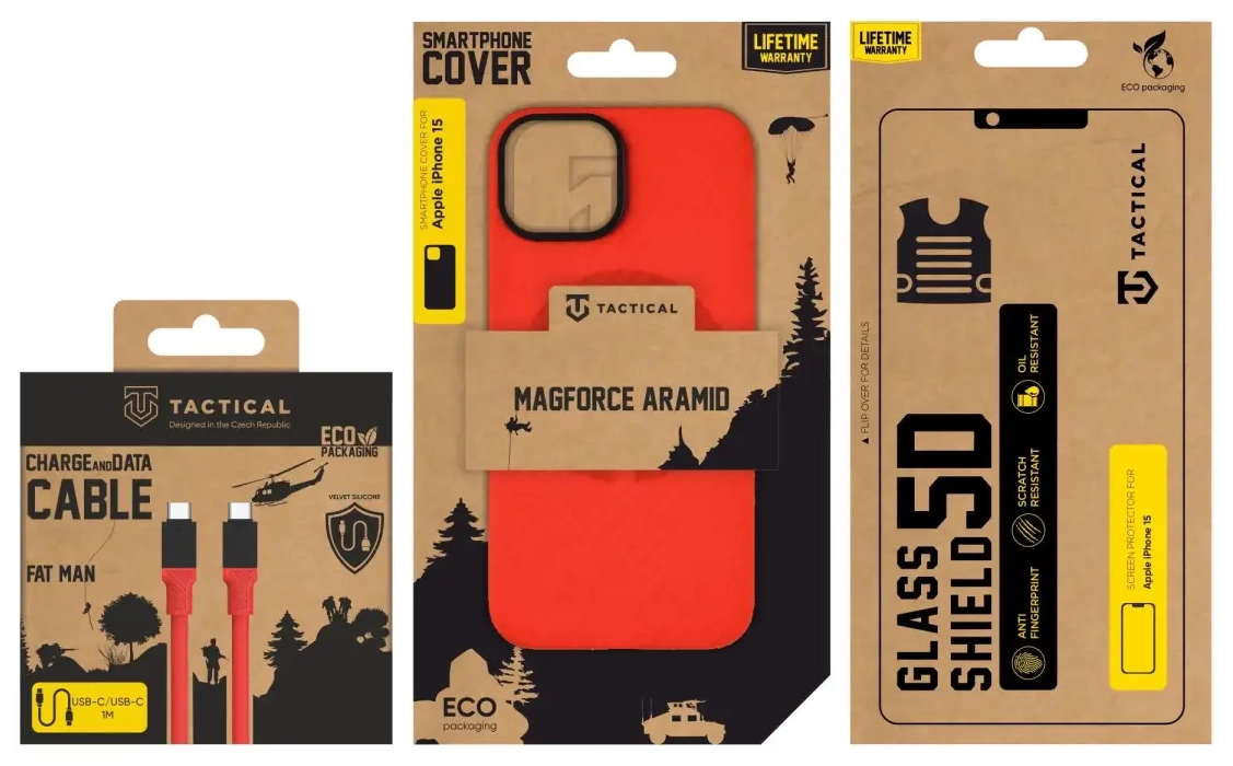 Tactical Red Limited Edition komplekt Apple iPhone 15 jaoks