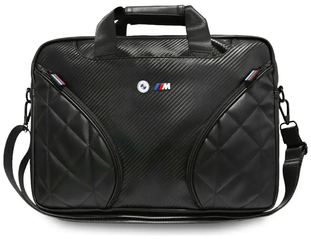 Bag BMW Carbon Pockets & Metal Logo 16" black