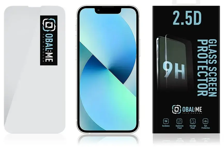 OBAL:ME 2.5D tempered glass for phone Apple iPhone 13 mini clear