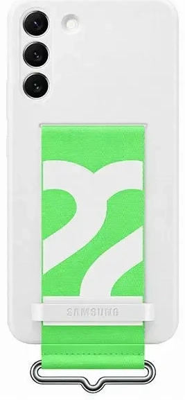 EF-GS906TWE Samsung Silicone Cover with Strap for Galaxy S22+ White