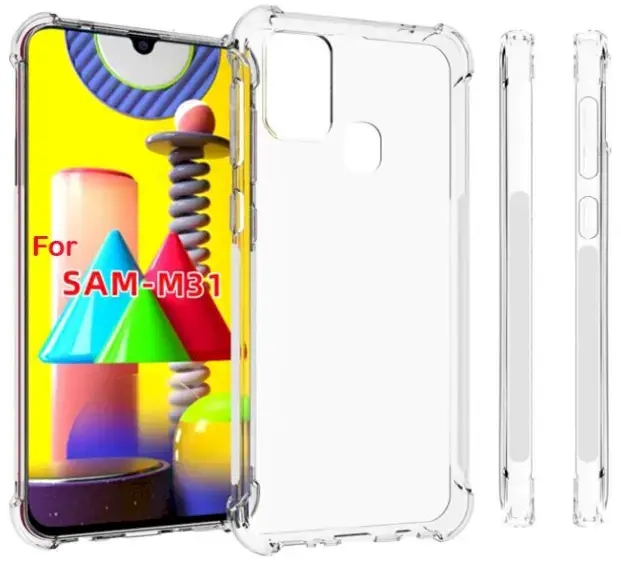 Fusion anti shock 0.5 mm silikona aizsargapvalks Samsung M317 Galaxy M31S caurspīdīgs