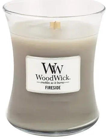 Kvapioji žvakė WoodWick Fireside su medine dagtimi 275 g