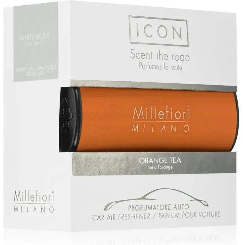 Millefiori Icona Scent the Road Orange Tea - Car Perfume - 47.0 G