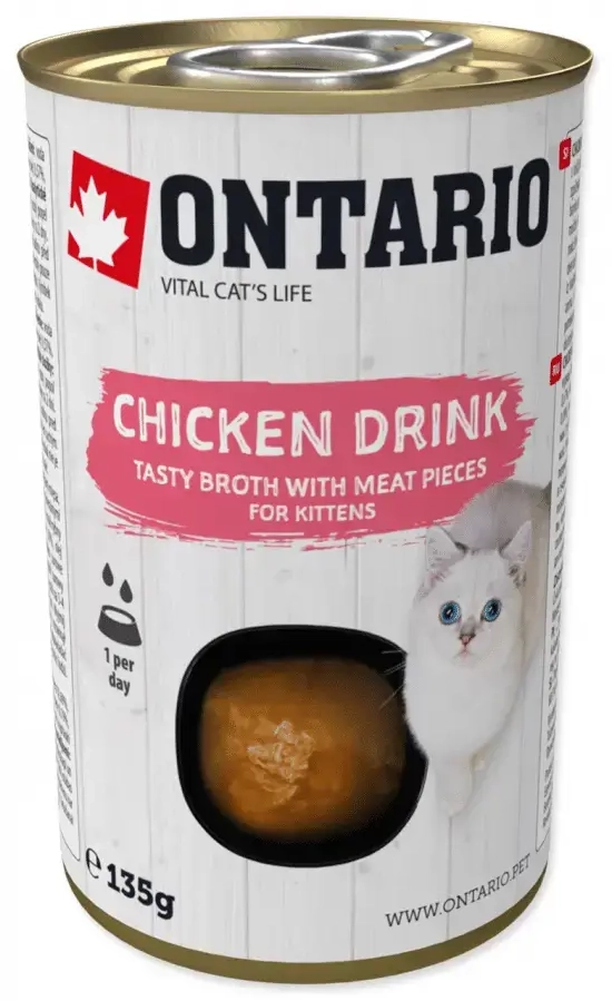 Konserv, supp kassipoegadele : Ontario Drink Kitten Chicken, 135 g