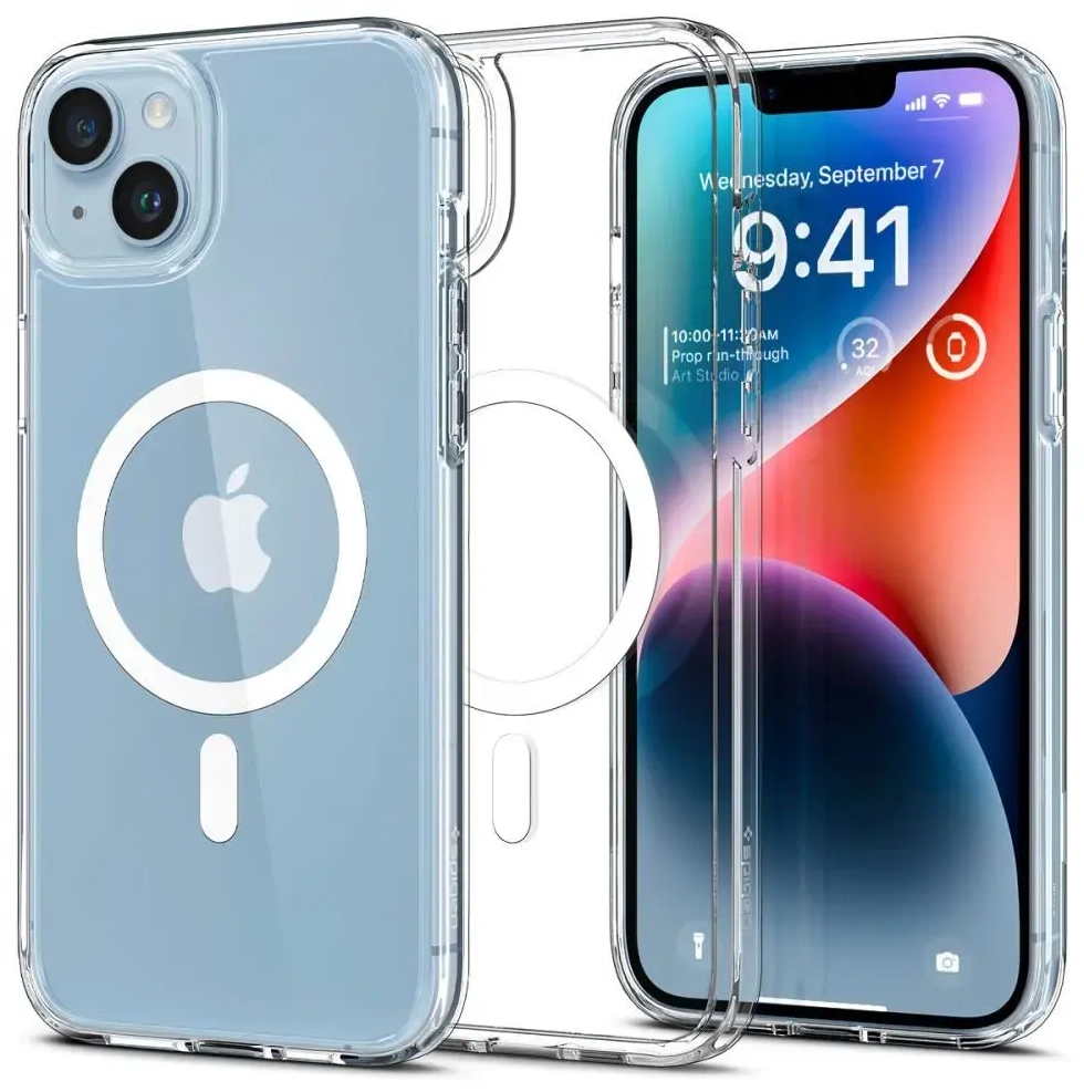 Case SPIGEN Ultra Hybrid Mag Magsafe ACS06802 for Iphone 15 - White