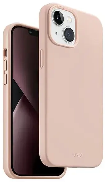 UNIQ etui Lino Hue iPhone 14 Plus 6,7" Magclick Charging różowy|blush pink