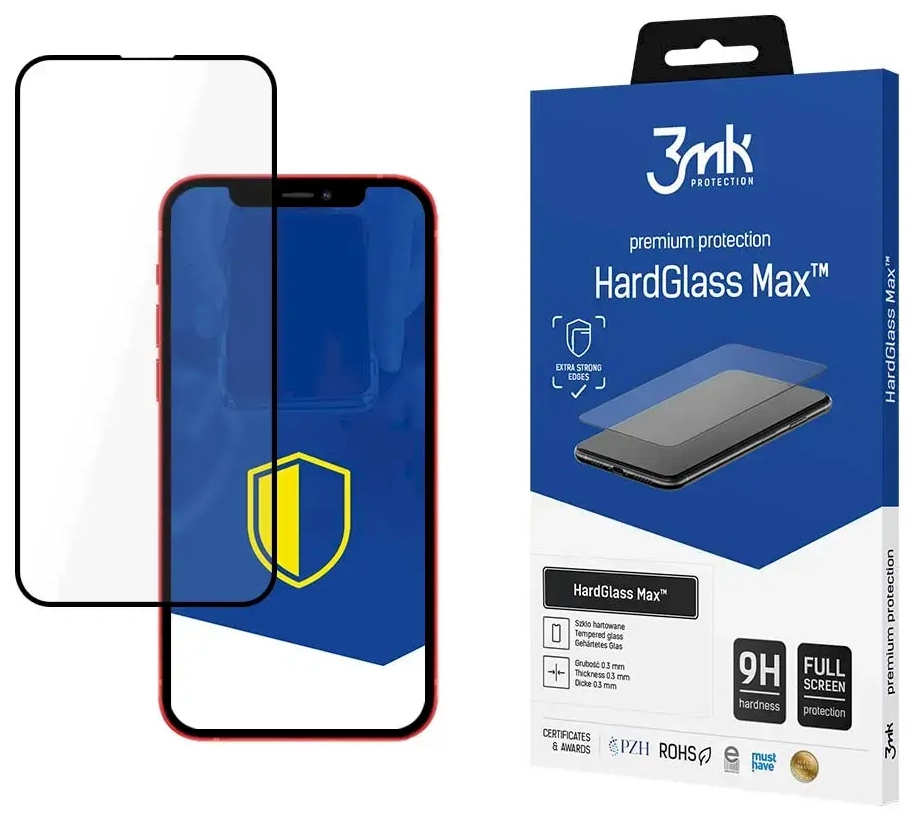 Apple iPhone 13|13 Pro Black - 3mk HardGlass Max™ screen protector