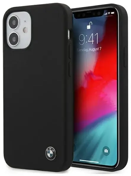 Etui BMW BMHCP12SSILBK iPhone 12 mini 5,4" czarny|black hardcase Silicone Signature