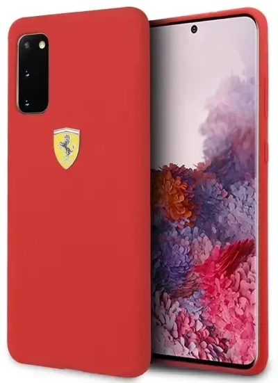 Ferrari Hardcase FESSIHCS62RE S20 G980 czerwony|red Silicone
