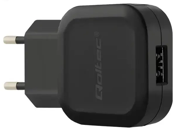 Qoltec Network Charger reisilaadija | 12W | USB-A, USB-C | USB-A kuni USB-C kaabliga komplektis