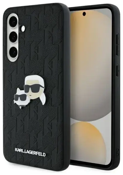 Karl Lagerfeld KLHCS24FEPGKLKCPK Sam S24  FE S721 czarny|black hardcase Monogram Karl&Chaoupette Head Pin