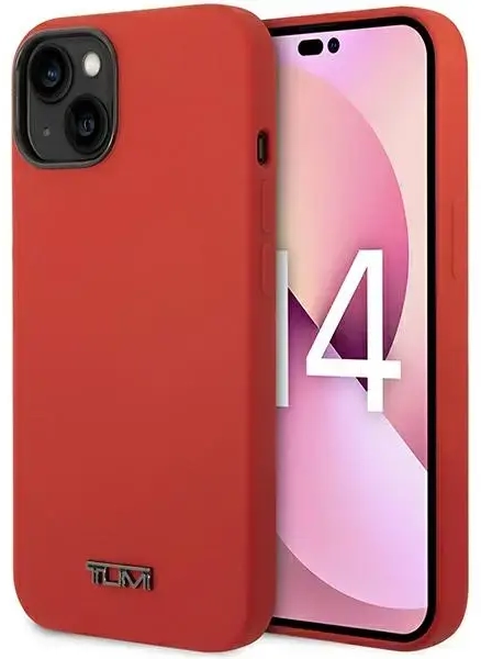 Tumi TTUHCP14MSR iPhone 14 Plus 6,7" raudonas kietas dėklas Liquid Silicone